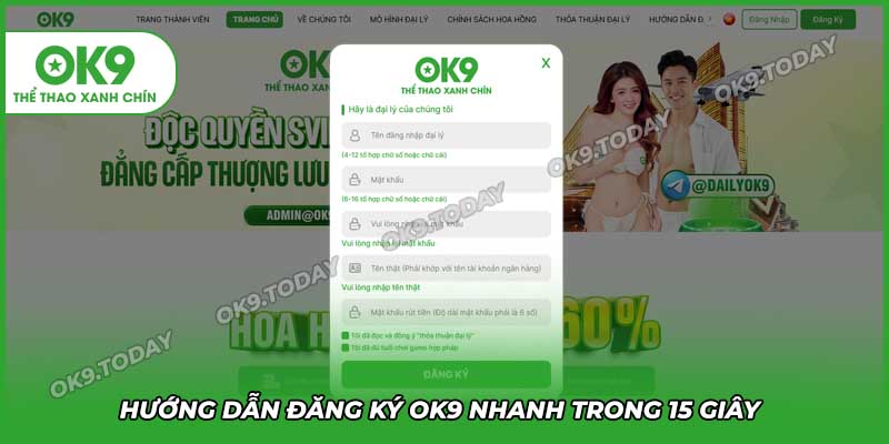 Link vào OK9 mới nhất – Truy cập nhanh, không bị chặn, chơi ngay 18 Hướng dẫn đăng ký tài khoản OK9 nhanh chóng