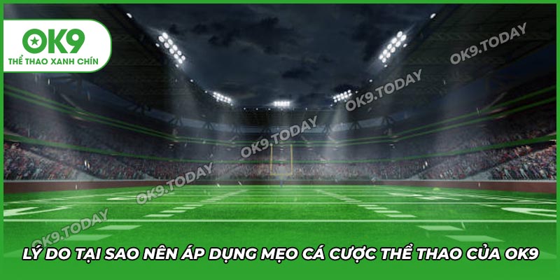 Lý do cần áp dụng mẹo cá cược thể thao mỗi khi tham gia tại OK9